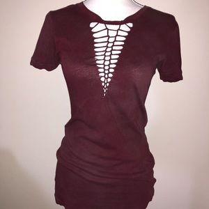 Shredded Neck Shirt from Buckle